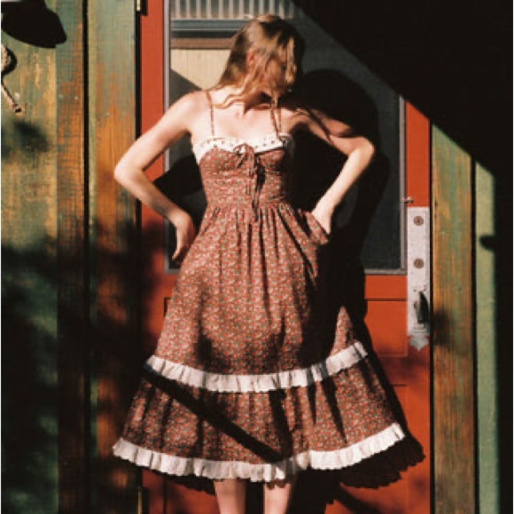 Christy Dawn Emma Dress Evergreen Apple Harvest